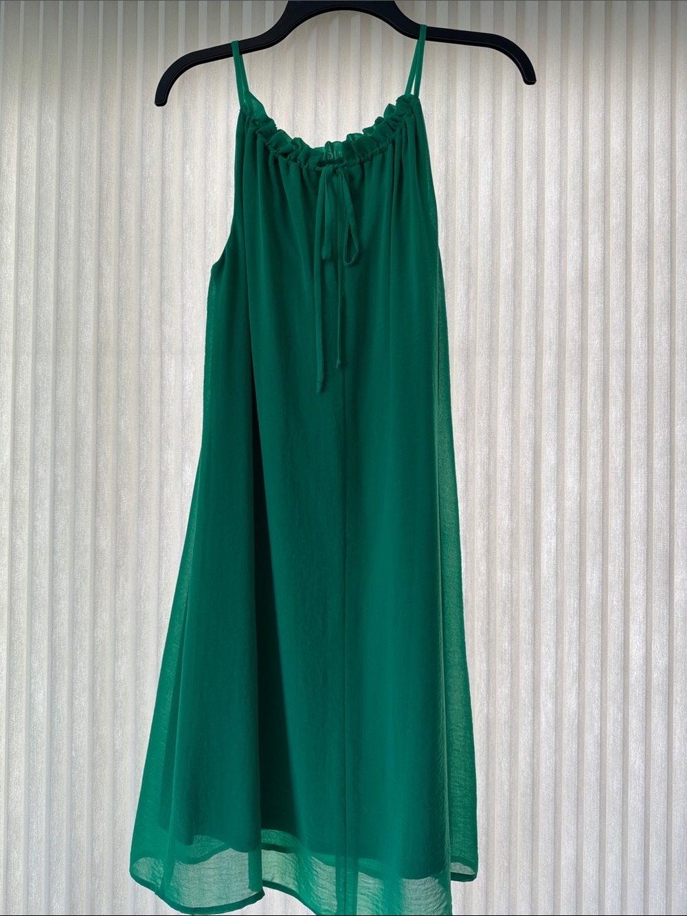 Emma & Michele Emerald Green Midi Spaghetti Strap Dress - Picture 2 of 2